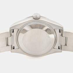 مملوكة مسبقًا Rolex Oyster Perpetual 177234 Automatic Stainless Steel 18k White Gold Women's Wristwatch 31mm