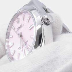مملوكة مسبقًا Rolex Datejust 124200 Pink Stainless Steel Automatic Men's Wristwatch 34 mm