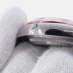 Pre Owned ساعة يد نسائية رولكس ديتجاست 279171 أوتوماتيك ذهبية قرص ذهب وردي ستانلس ستيل 28 مم