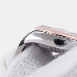 Pre Owned ساعة يد نسائية رولكس ديتجاست 279171 أوتوماتيك ذهبية قرص ذهب وردي ستانلس ستيل 28 مم