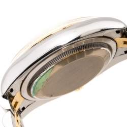 Pre Owned Rolex Silver 18K Yellow Gold Stainless Steel Diamond Datejust II 116233 Women's Wristwatch 35MM