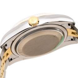 Pre Owned Rolex Silver 18K Yellow Gold Stainless Steel Diamond Datejust II 116233 Women's Wristwatch 35MM