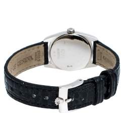 Pre Owned ساعة يد نسائية رولكس سليني دانيوس 6229/9 جلد تمساح ذهب أبيض عيار 18 سوداء 25 مم