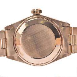 Pre Owned Rolex Champagne 18K Yellow Gold Datejust 6917 Vintage Women's Wristwatch 26 MM
