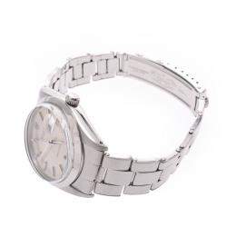 Pre Owned Rolex Silver Stainless Steel Oyster Date Precision 6694 Men's Wristwatch 34MM