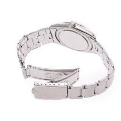 Pre Owned Rolex Silver Stainless Steel Oyster Date Precision 6694 Men's Wristwatch 34MM