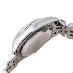 مملوكة مسبقًا Rolex Bronze 18K White Gold Stainless Steel Diamond Datejust 178274 Women's Wristwatch 31 mm