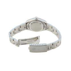 Pre Owned Rolex Pink Stainless Steel Oyster Perpetual Date 79190 Women's Wristwatch 26 MM