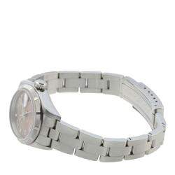Pre Owned Rolex Pink Stainless Steel Oyster Perpetual Date 79190 Women's Wristwatch 26 MM