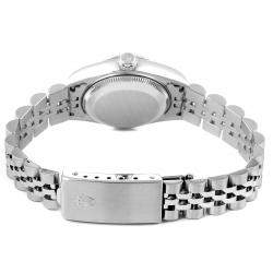 مملوكة مسبقًا Rolex Salmon 18K White Gold Datejust 69174 Women's Wristwatch 26 MM