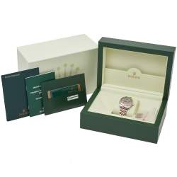 Pre Owned ساعة يد نسائية رولكس "دايتجست 178271" ألماس و ستانلس تسيل و ذهب وردي عيار 18 و صدف 31 مم