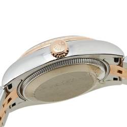 Pre Owned ساعة يد نسائية رولكس "دايتجست 178271" ألماس و ستانلس تسيل و ذهب وردي عيار 18 و صدف 31 مم