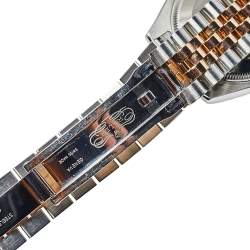 Pre Owned ساعة يد نسائية رولكس "دايتجست 178271" ألماس و ستانلس تسيل و ذهب وردي عيار 18 و صدف 31 مم