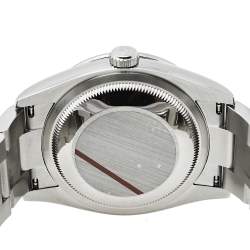 مملوكة مسبقًا Rolex Pink 18K White Gold & Stainless Steel Diamonds Oyster Perpetual Datejust 126284RBR Women's Wristwatch 36 mm