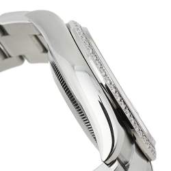 مملوكة مسبقًا Rolex Pink 18K White Gold & Stainless Steel Diamonds Oyster Perpetual Datejust 126284RBR Women's Wristwatch 36 mm