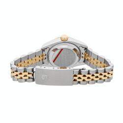Pre Owned Rolex Silver Diamonds 18K Yellow Gold And Stainless Steel Datejust 79173 Women's Wristwatch 26 MM