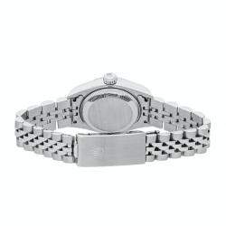 مملوكة مسبقًا Rolex White 18k White Gold And Stainless Steel Datejust 79174 Women's Wristwatch 26 MM
