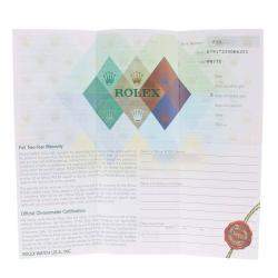 Pre Owned Rolex White 18K Yellow Gold And Stainless Steel Datejust 79173 Women's Wristwatch 26 MM