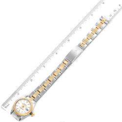 Pre Owned Rolex White 18K Yellow Gold And Stainless Steel Datejust 79173 Women's Wristwatch 26 MM