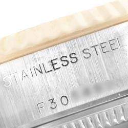 Pre Owned Rolex White 18K Yellow Gold And Stainless Steel Datejust 79173 Women's Wristwatch 26 MM