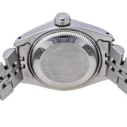 مملوكة مسبقًا ساعة يد نسائية رولكس ديت جست ألماس 6916 ستانلس ستيل سوداء 26 مم