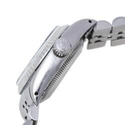 مملوكة مسبقًا ساعة يد نسائية رولكس ديت جست ألماس 6916 ستانلس ستيل سوداء 26 مم