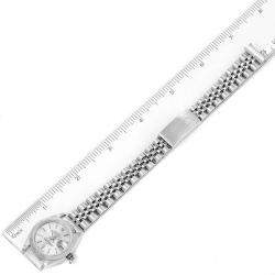 Pre Owned Rolex Silver 18K White Gold And Stainless Steel Datejust 79174 Women's Wristwatch 26 MM