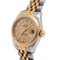 Pre Owned Rolex 18K Yellow Gold & Stainless Steel Datejust 179173 Women's Wristwatch 26 mm