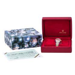 Pre Owned Rolex Mother of Pearl 18K Yellow Gold & Stainless Steel Datejust 79173 Automatic Women's Wristwatch 26 mm