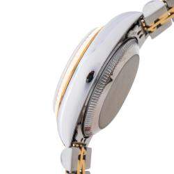 Pre Owned Rolex Mother of Pearl 18K Yellow Gold & Stainless Steel Datejust 79173 Automatic Women's Wristwatch 26 mm