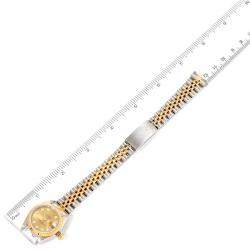 Rolex Champagne Diamonds 18K Yellow Gold And Stainless Steel Datejust 79173 Women's Wristwatch 26 MM