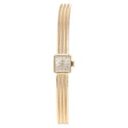 Rolex Champagne 14K Gold Vintage Women's Wristwatch 13 mm