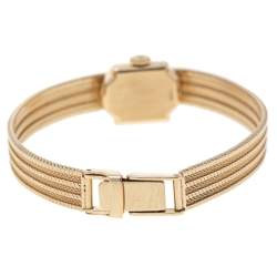 Rolex Champagne 14K Gold Vintage Women's Wristwatch 13 mm