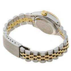 Pre Owned Rolex Champagne 18K Yellow Gold And Stainless Steel Datejust 69173 (1989) Women's Wristwatch 26 MM