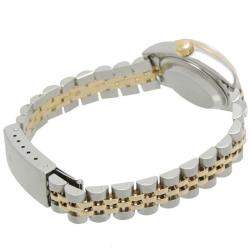 مملوكة مسبقًا Rolex Champagne Diamonds 18K Yellow Gold And Stainless Steel Datejust (1994-1995) 69173 Women's Wristwatch 26 MM