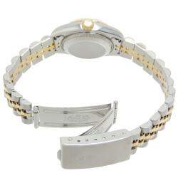 مملوكة مسبقًا Rolex Champagne Diamonds 18K Yellow Gold And Stainless Steel Datejust (1994-1995) 69173 Women's Wristwatch 26 MM