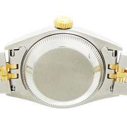 مملوكة مسبقًا Rolex Champagne Diamonds 18K Yellow Gold And Stainless Steel Datejust (1994-1995) 69173 Women's Wristwatch 26 MM