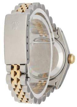 Pre Owned Rolex Champagne Diamonds 18K Yellow Gold And Stainless Steel Datejust 69173 Women's Wristwatch 26 MM