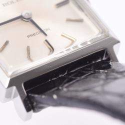 Pre Owned Rolex Silver Stainless Steel Prescription 2639 Manual Winding Women's Wristwatch 20 MM