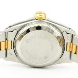 Pre Owned Rolex Champagne 18K Yellow Gold And Stainless Steel Oyster Perpetual 67193 Automatic Women's Wristwatch 24 MM