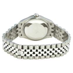 Pre Owned Rolex Blue 18k White Gold And Stainless Steel Datejust 278274 Women's Wristwatch 31 MM