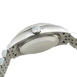 Pre Owned Rolex Blue 18k White Gold And Stainless Steel Datejust 278274 Women's Wristwatch 31 MM