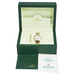 Pre Owned Rolex White 18k Yellow Gold Stainless Steel Yacht Master 69623 Women's Wristwatch 29 mm