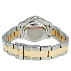 Pre Owned Rolex White 18k Yellow Gold Stainless Steel Yacht Master 69623 Women's Wristwatch 29 mm