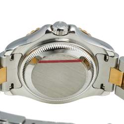 Pre Owned Rolex White 18k Yellow Gold Stainless Steel Yacht Master 69623 Women's Wristwatch 29 mm