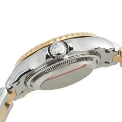 Pre Owned Rolex White 18k Yellow Gold Stainless Steel Yacht Master 69623 Women's Wristwatch 29 mm