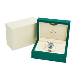 مملوكة مسبقًا ساعة يد نسائية رولكس أويستر بربتشوال 177200 ستانلس ستيل زرقاء 31مم