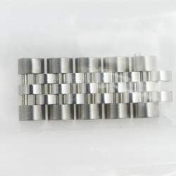 مملوكة مسبقًا Rolex Rhodium Floral Stainless Steel Datejust 178240 Women's Wristwatch 31 mm