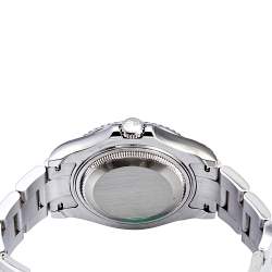 مملوكة مسبقًا Rolex Platinum Stainless Steel Yacht-Master 168622 Women's Wristwatch 35 mm