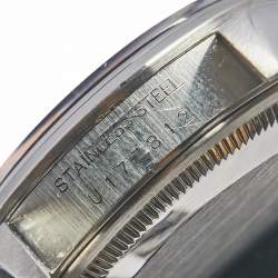 مملوكة مسبقًا Rolex Salmon Stainless Steel Air King 14000 Unisex Wristwatch 34 MM